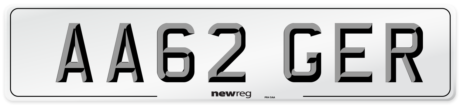 AA62 GER Number Plate from New Reg